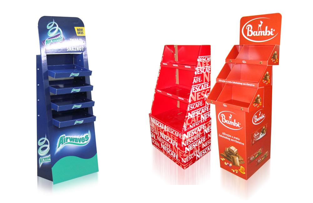 PODNI DISPLAY S GAJBICAMA